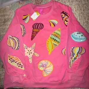 Queen of Sparkles Sweatshirt with Colorful Sequins front & back